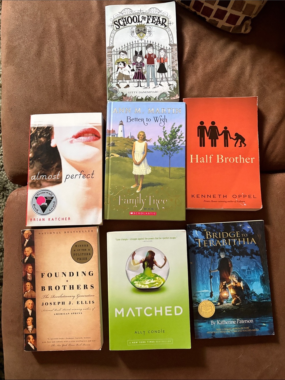 Scholastic green and orange kids paperback book lot